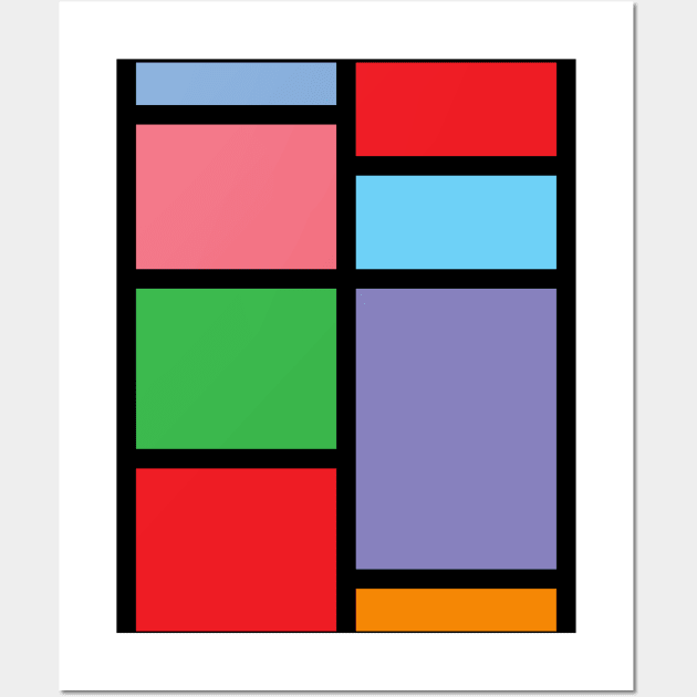 Pizzazz Color Block Wall Art by Braeprint